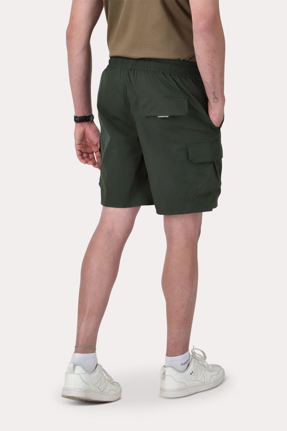 Bermuda Canvas Cargo Waterloo Verde Oscuro-1