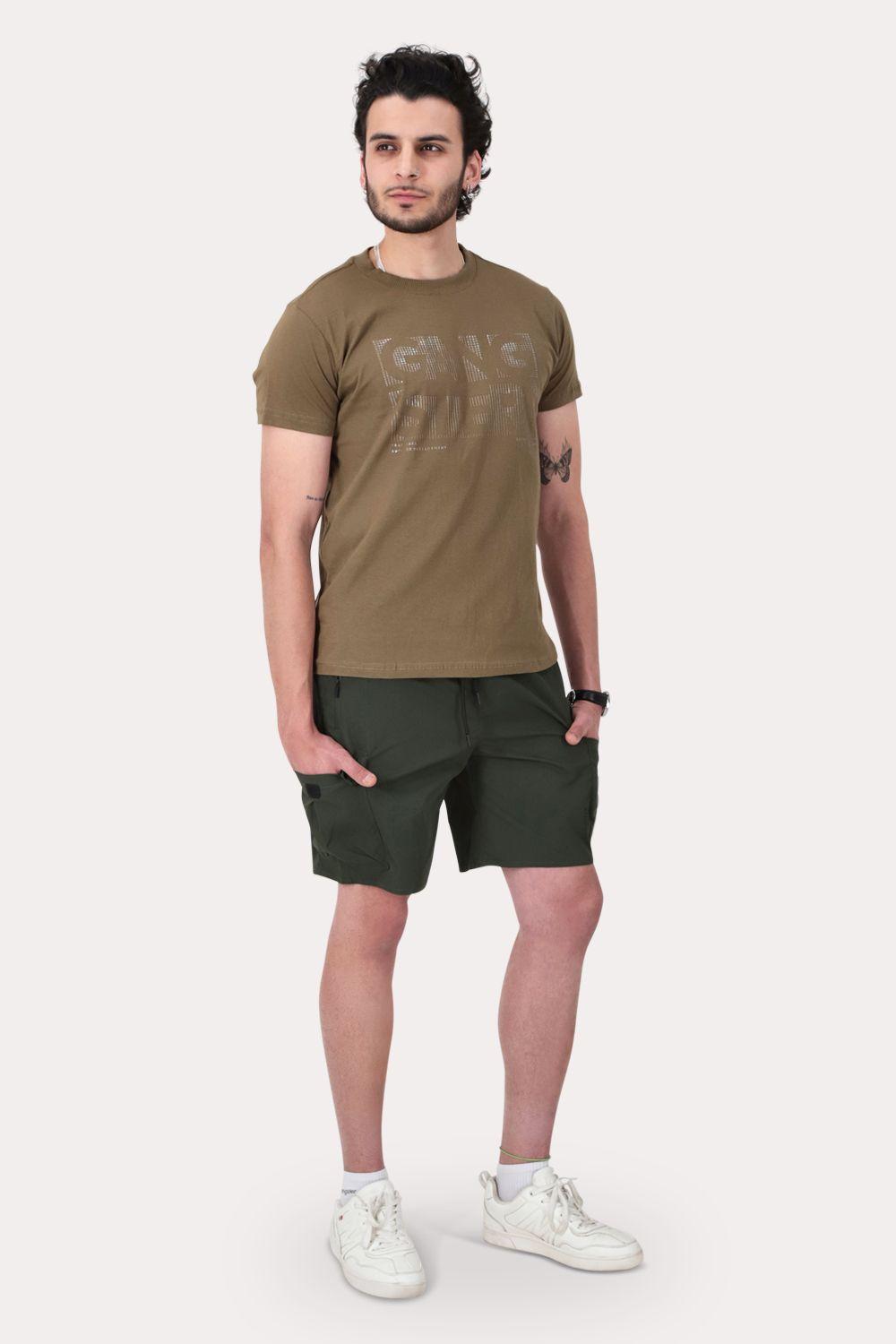 Bermuda Canvas Cargo Waterloo Verde Oscuro-3