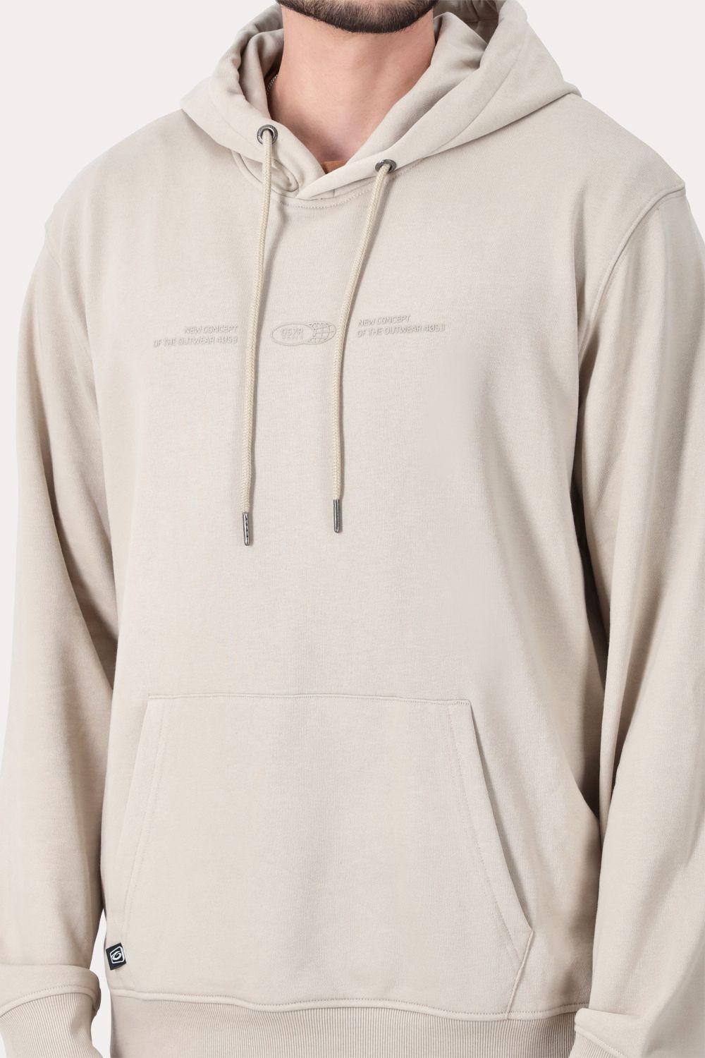 Poleron Hoodie  Fleece Inwood Beige-2