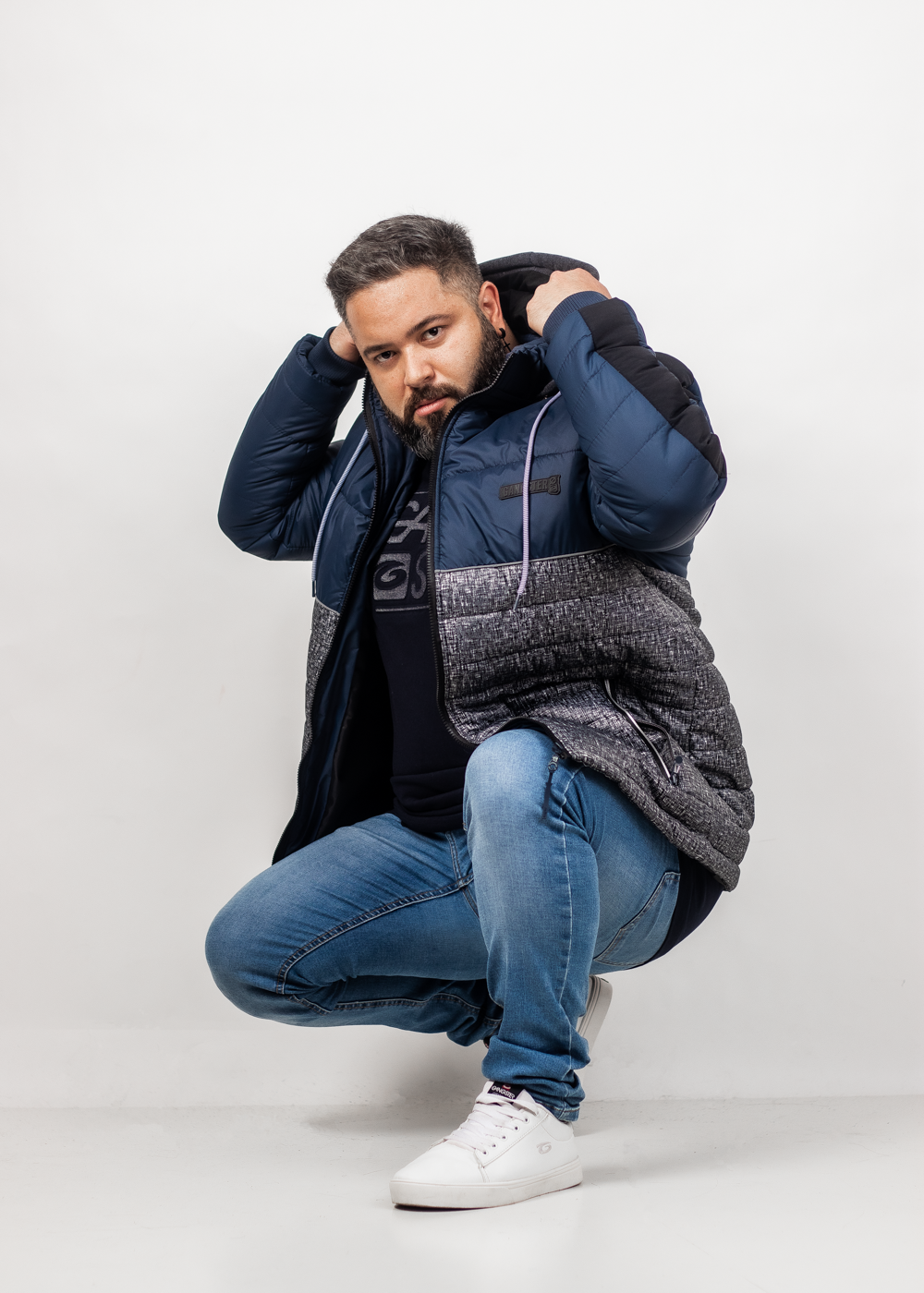 Plus Parka Tneck Azul Marino Gangster-2
