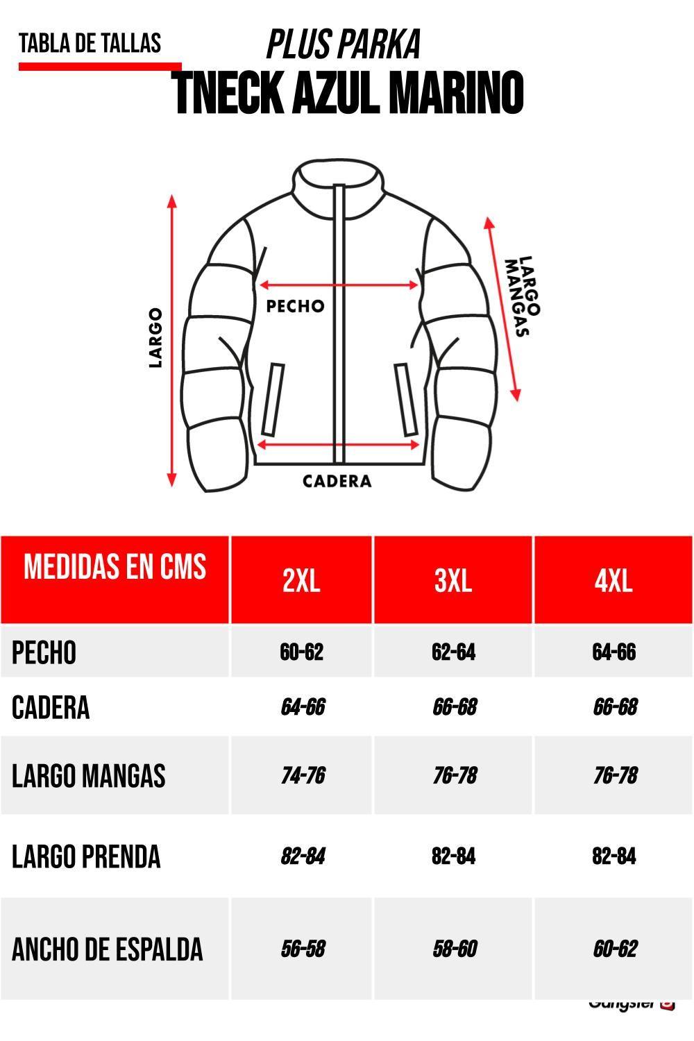 Plus Parka Tneck Azul Marino Gangster-5