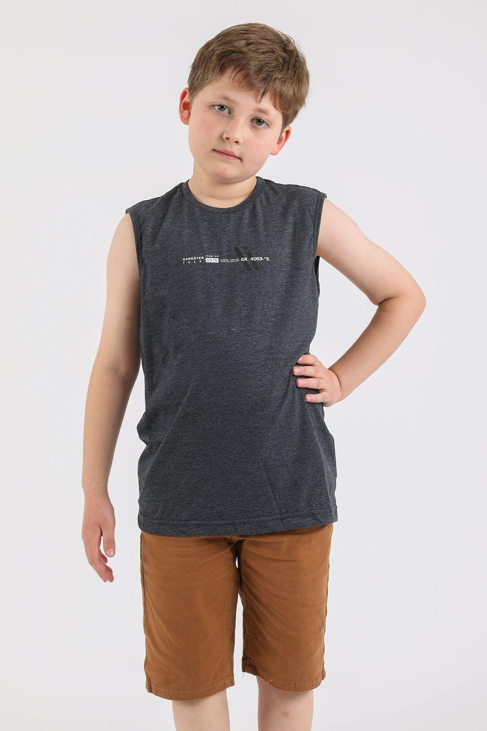 Teen Polera Sm Cofresi Gris Gangster-0