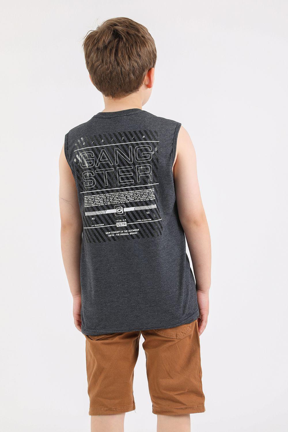 Teen Polera Sm Cofresi Gris Gangster-1