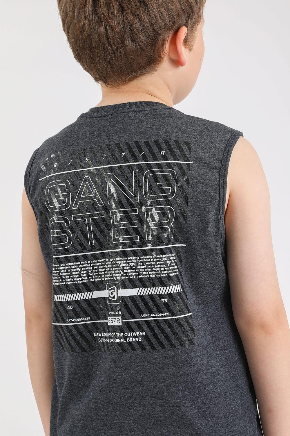 Teen Polera Sm Cofresi Gris Gangster-2