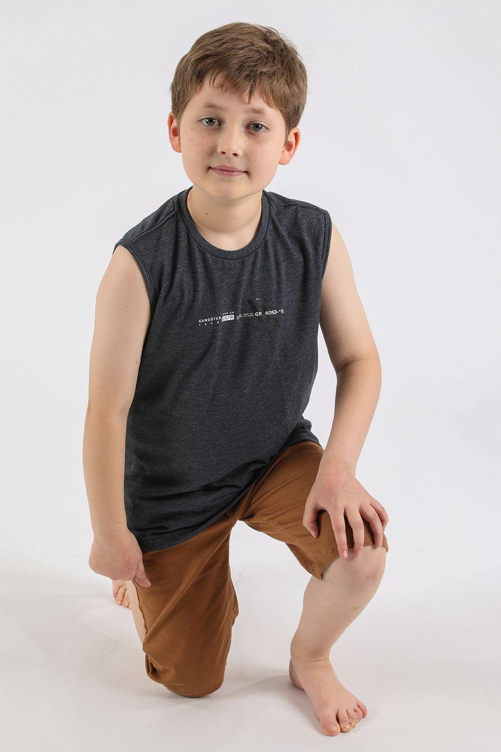 Teen Polera Sm Cofresi Gris Gangster-3