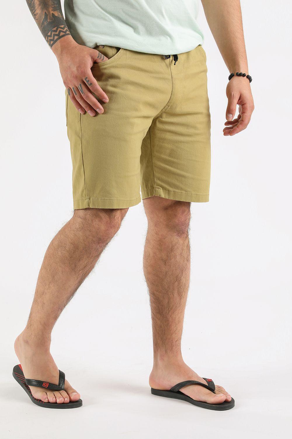 Short Canvas Liso Kaki Gangster-0