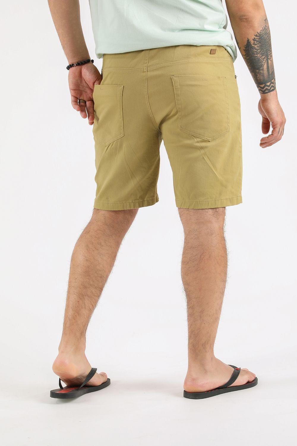 Short Canvas Liso Kaki Gangster-1