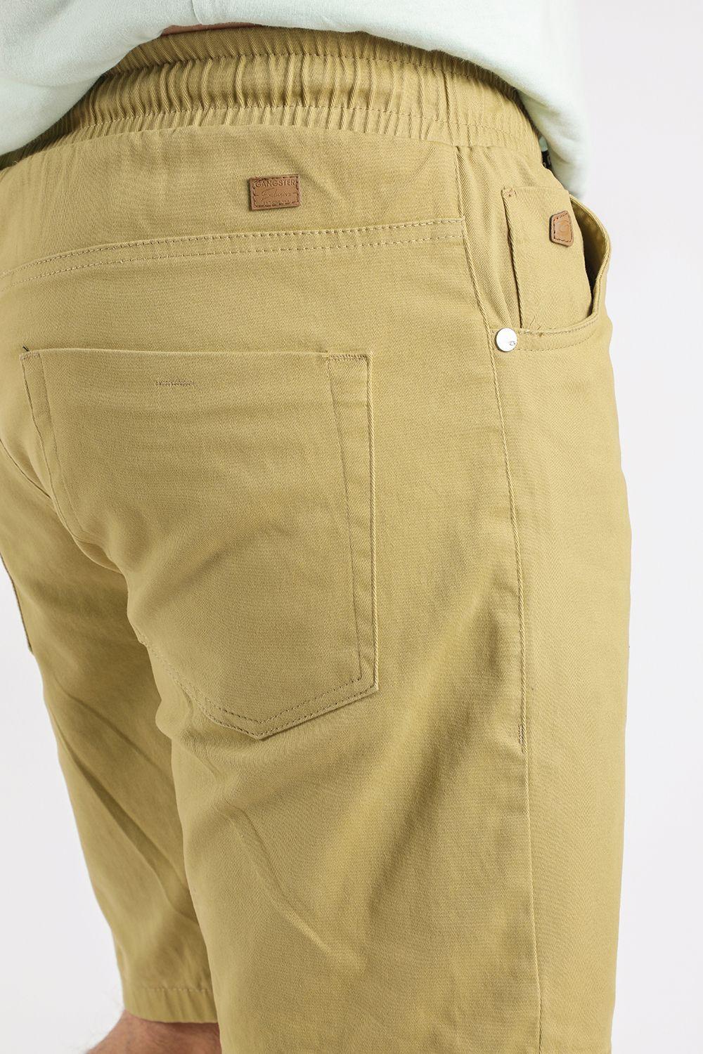 Short Canvas Liso Kaki Gangster-2