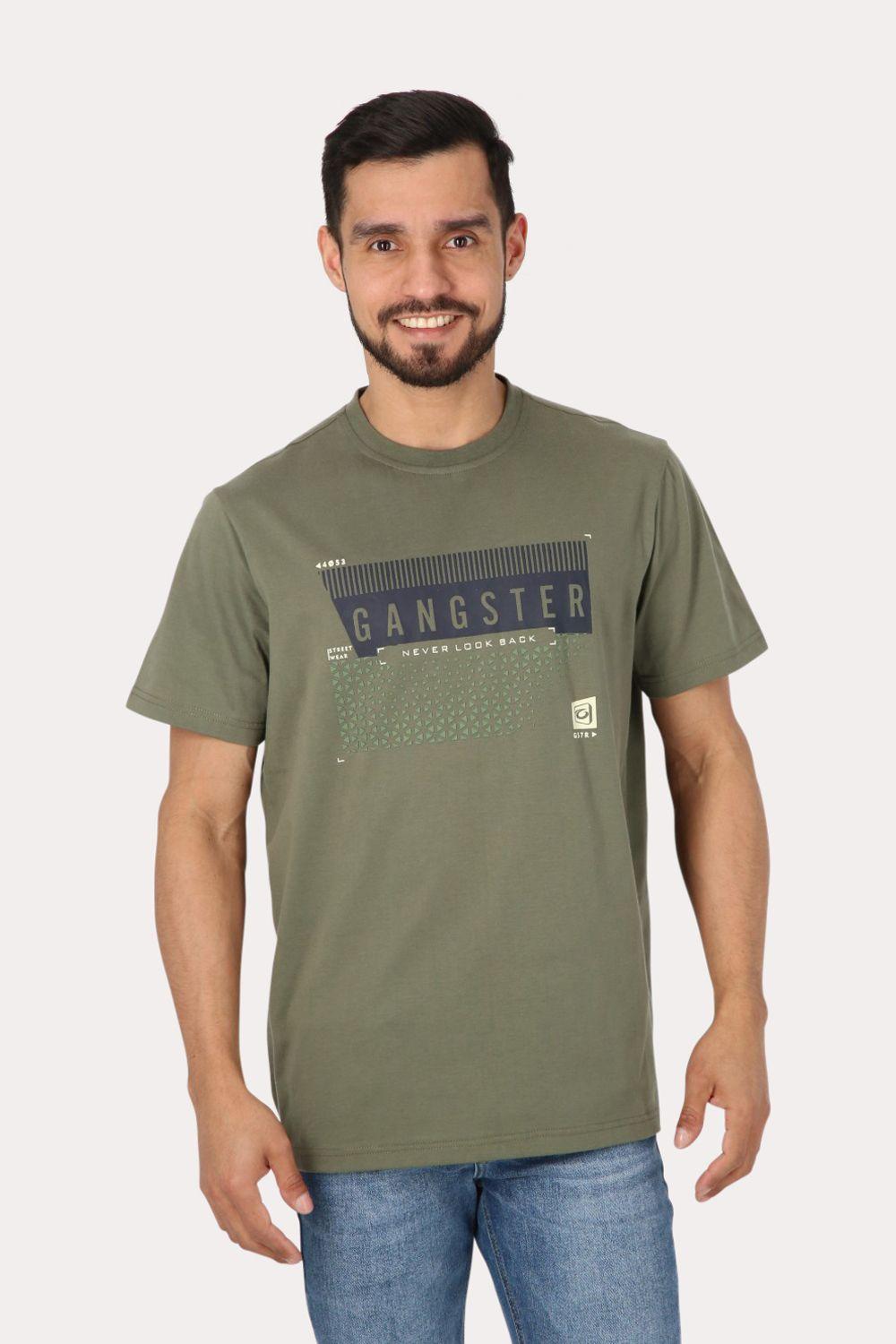 Polera Mc Básica  Maragogi Verde Gangster-0