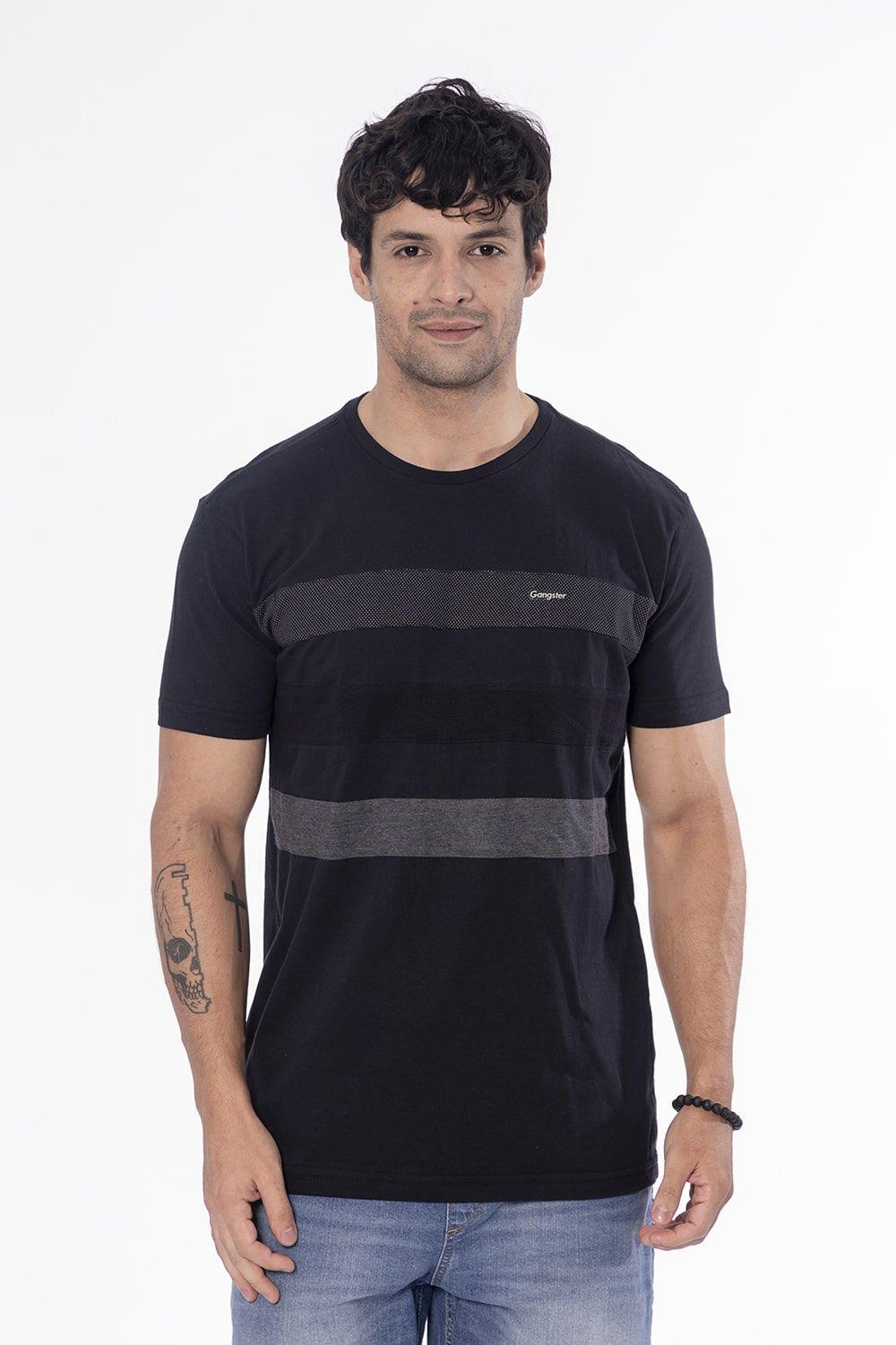 Polera Mc Especial Bigband Negro Gangster-0