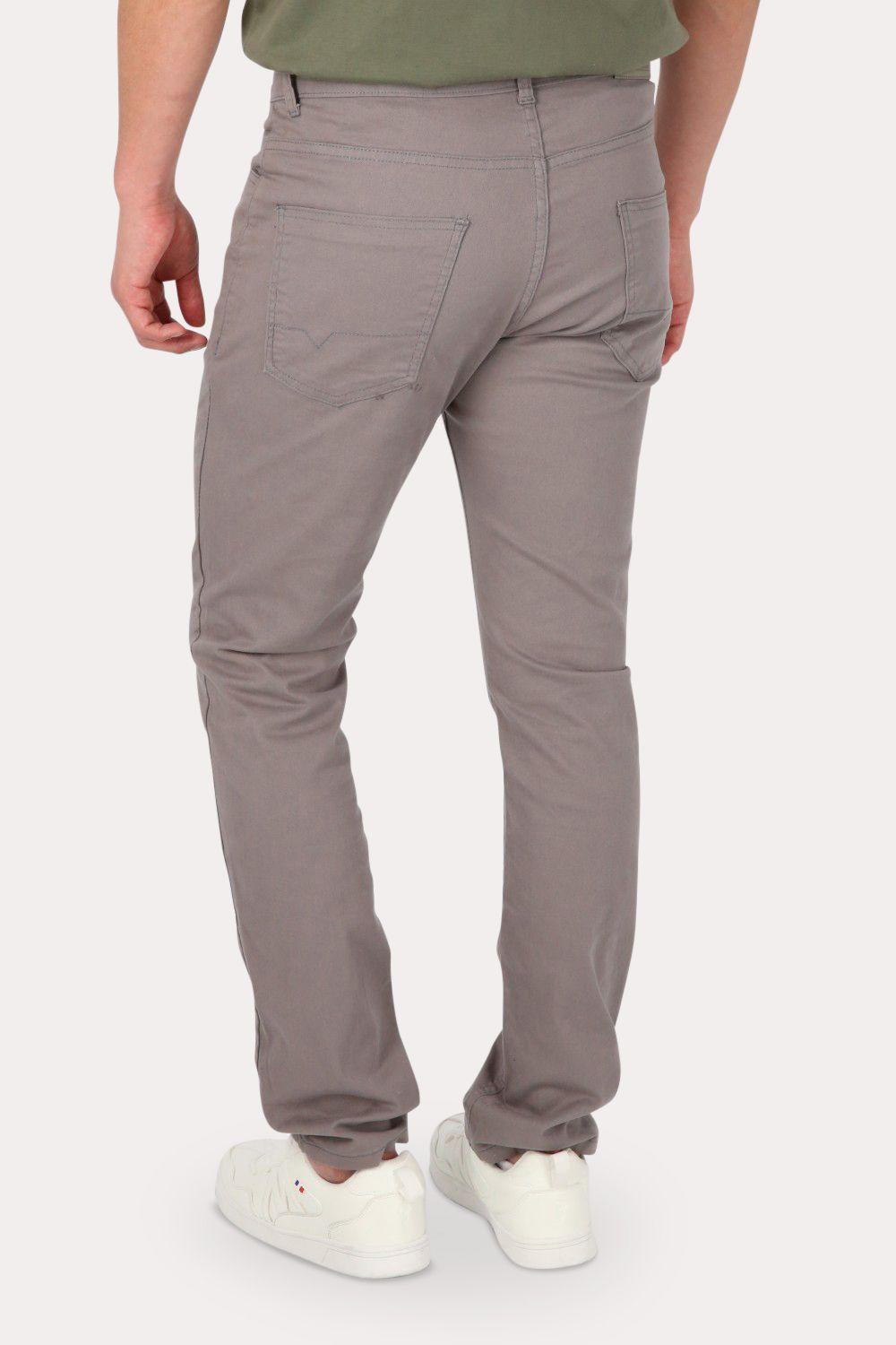 Pantalon Canvas Liso 0 Gris Gangster-1