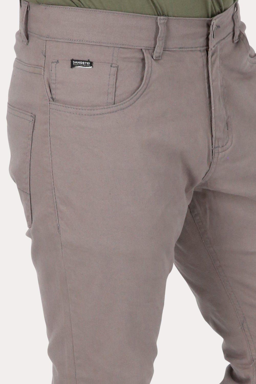 Pantalon Canvas Liso 0 Gris Gangster-2