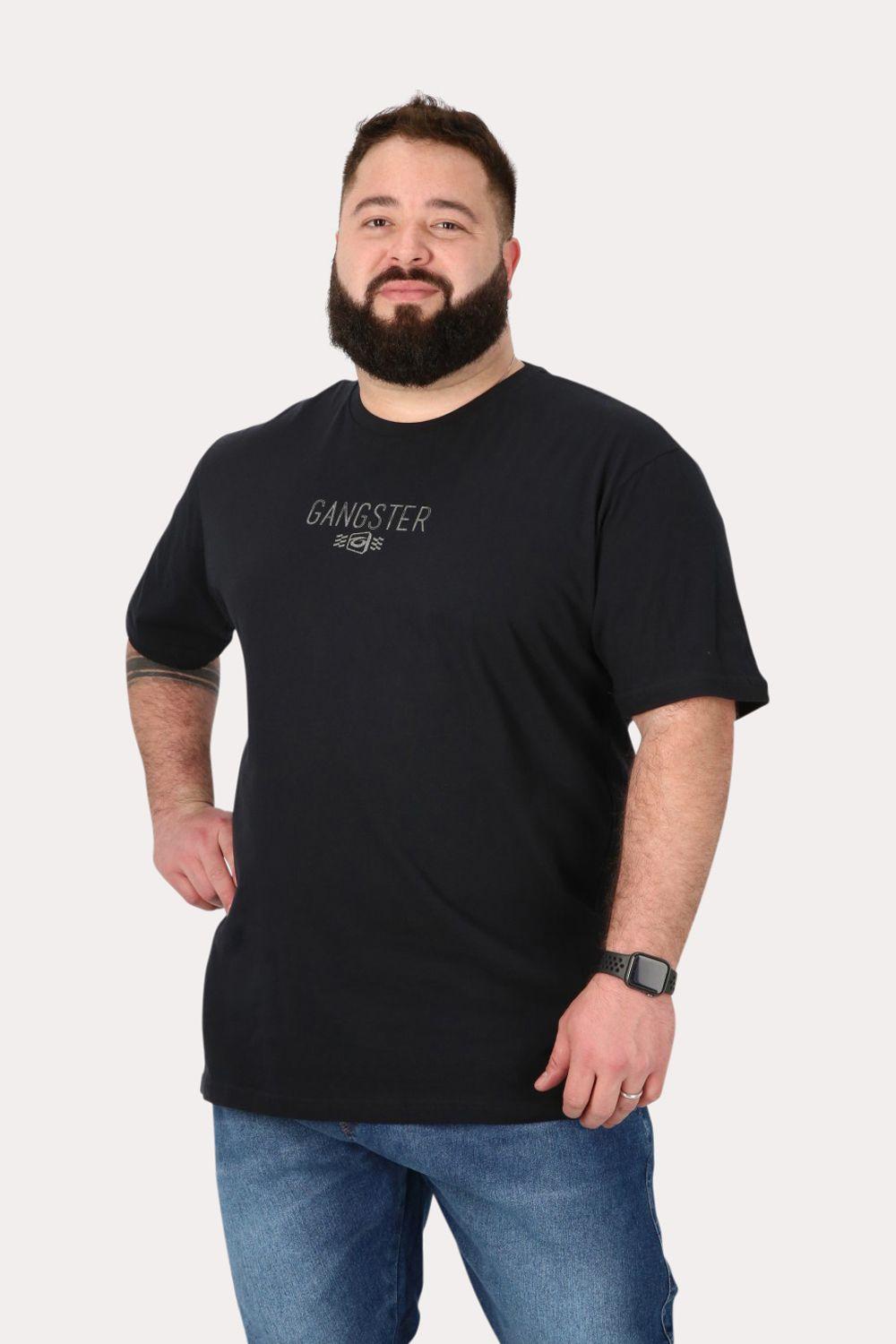 Plus Polera Mc Básica Force Negro Gangster-0
