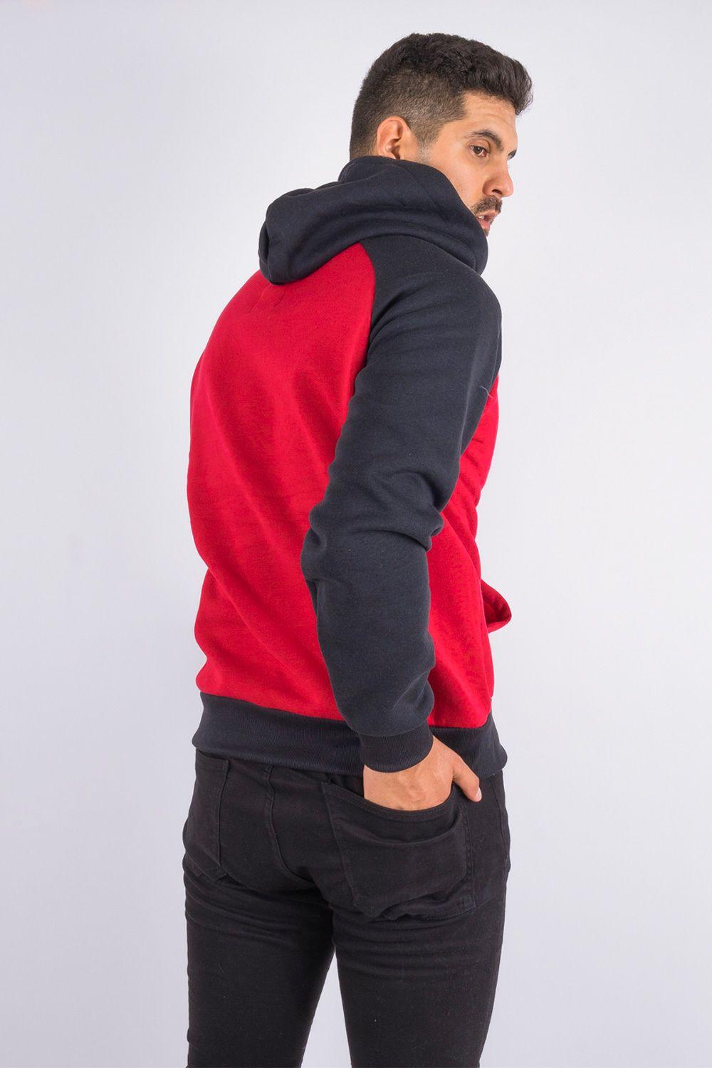 Polerón Hoodie Fleece Everyday Rojo Gangster-1