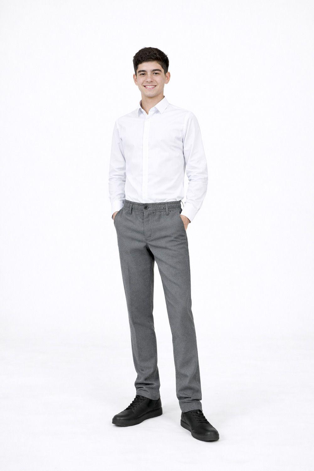 Pantalones Liso Trouser Gris-3