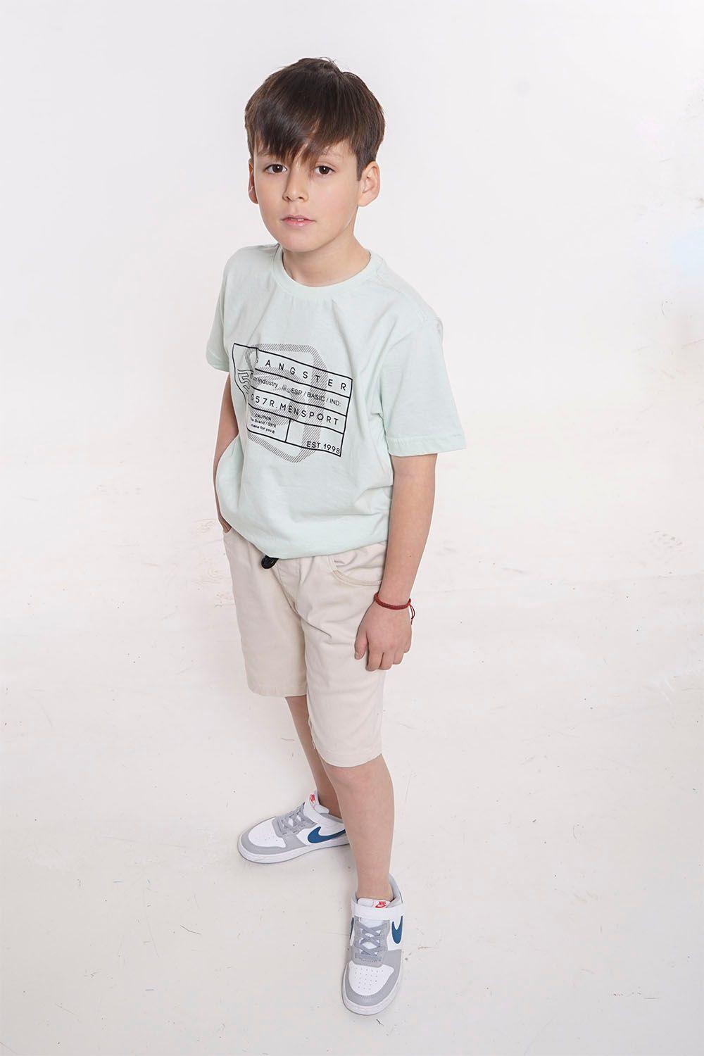 Teen Polera Mc Básica Caut Verde Gangster-0