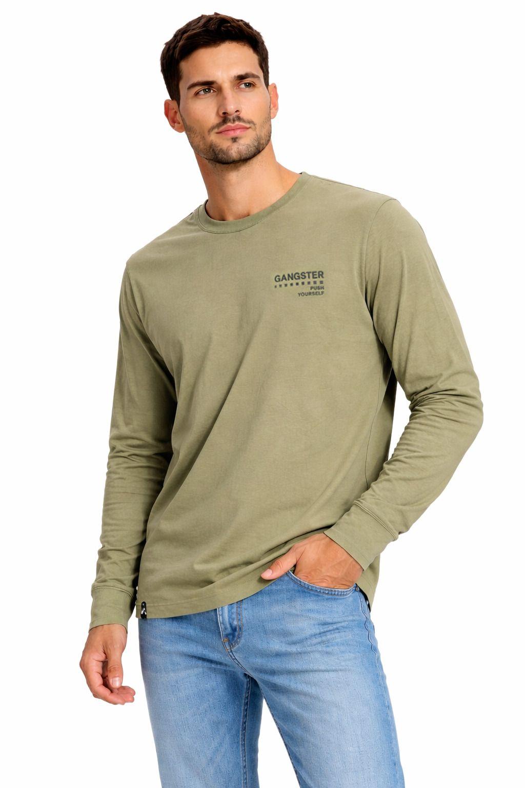 Polera ML Field Verde Oliva-0