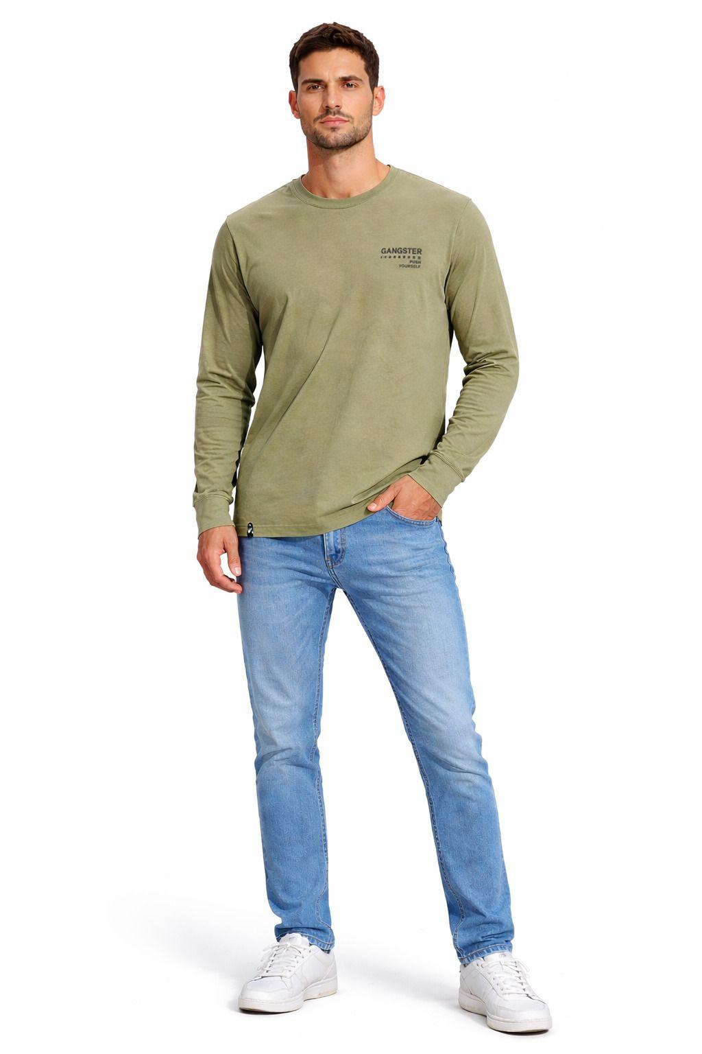 Polera ML Field Verde Oliva-3