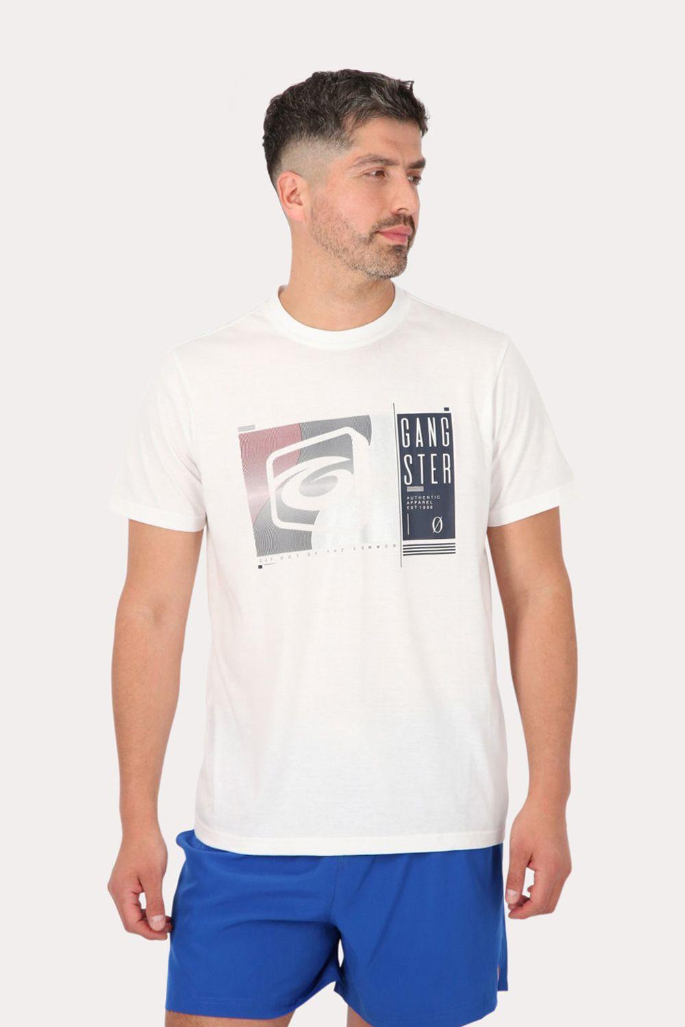 Polera Mc Básica  Saco Blanco Gangster-0