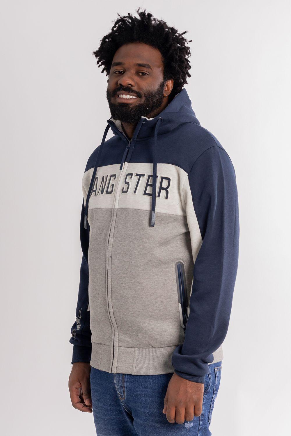 Poleron Full Zipper Radiant Azul Gangster-1