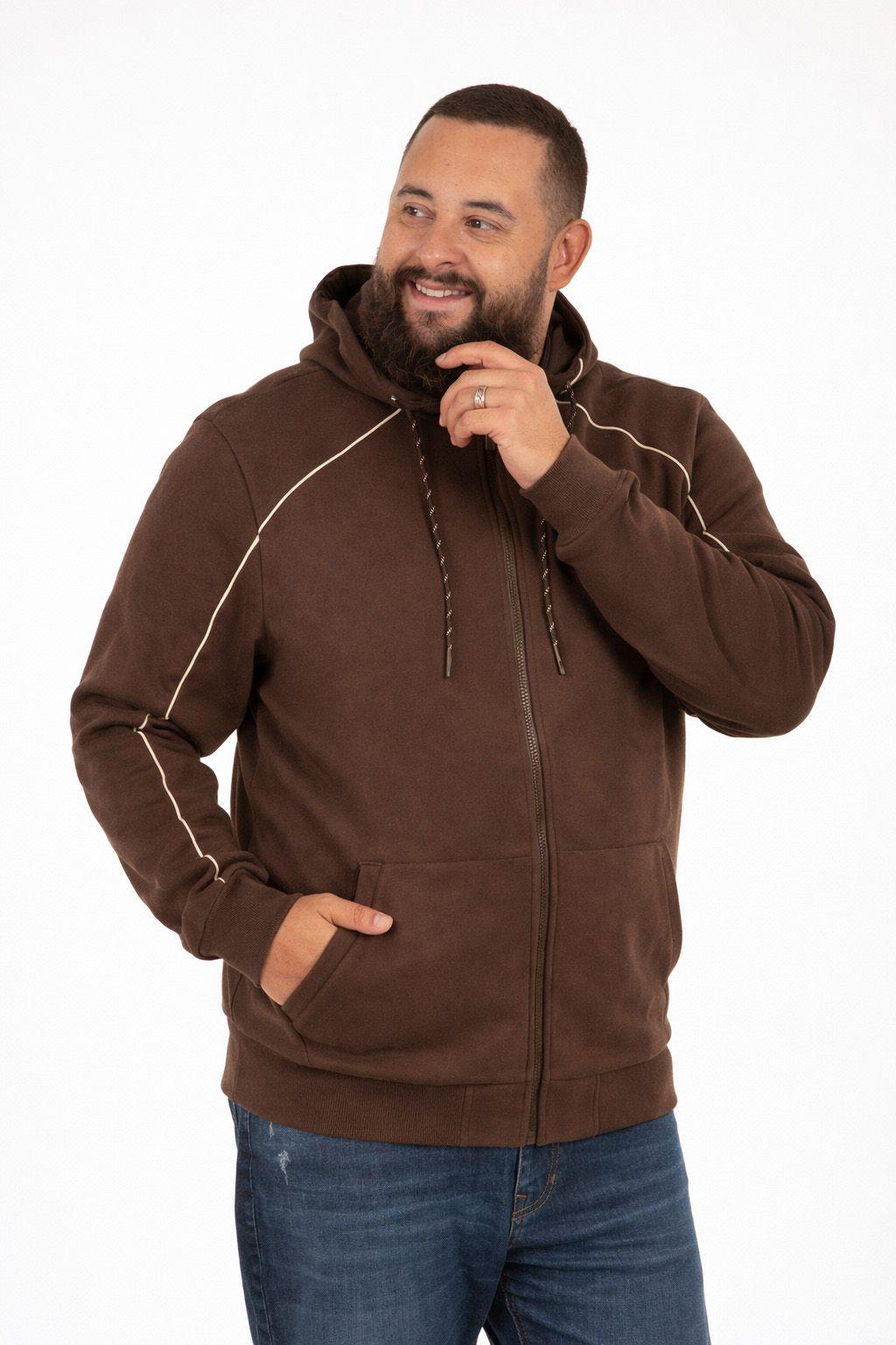 Plus Poleron Fullzipper Connect Cafe-0