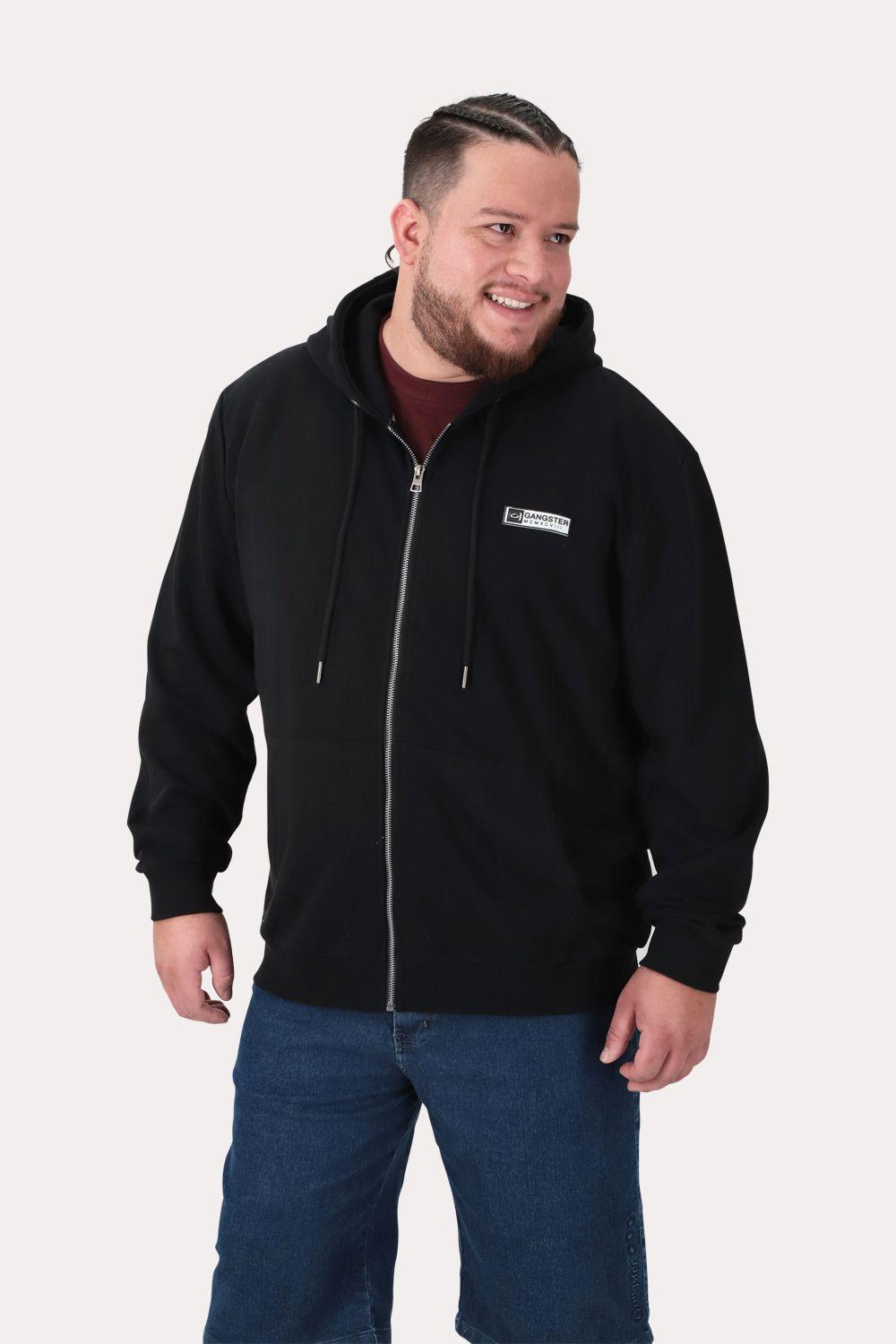 Plus Poleron Fullziper Fleece Logan Negro-0