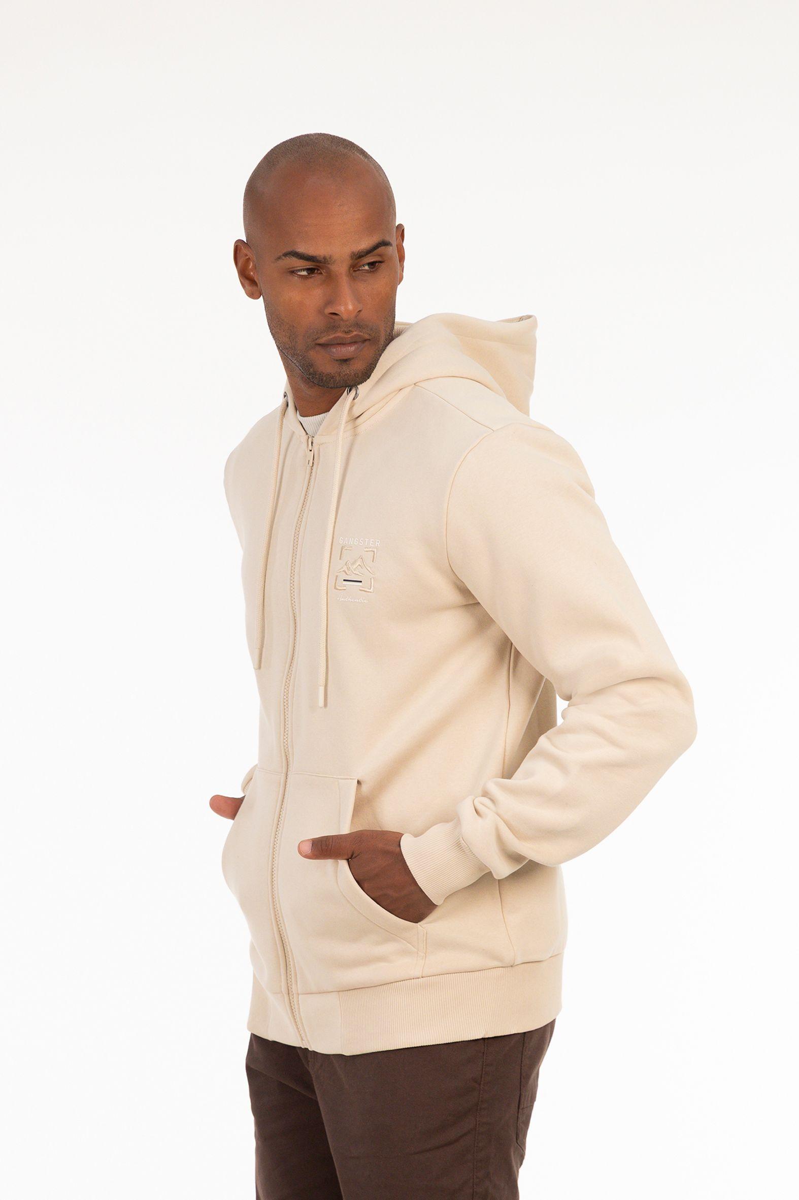 Poleron Fullzipper Route Beige-2