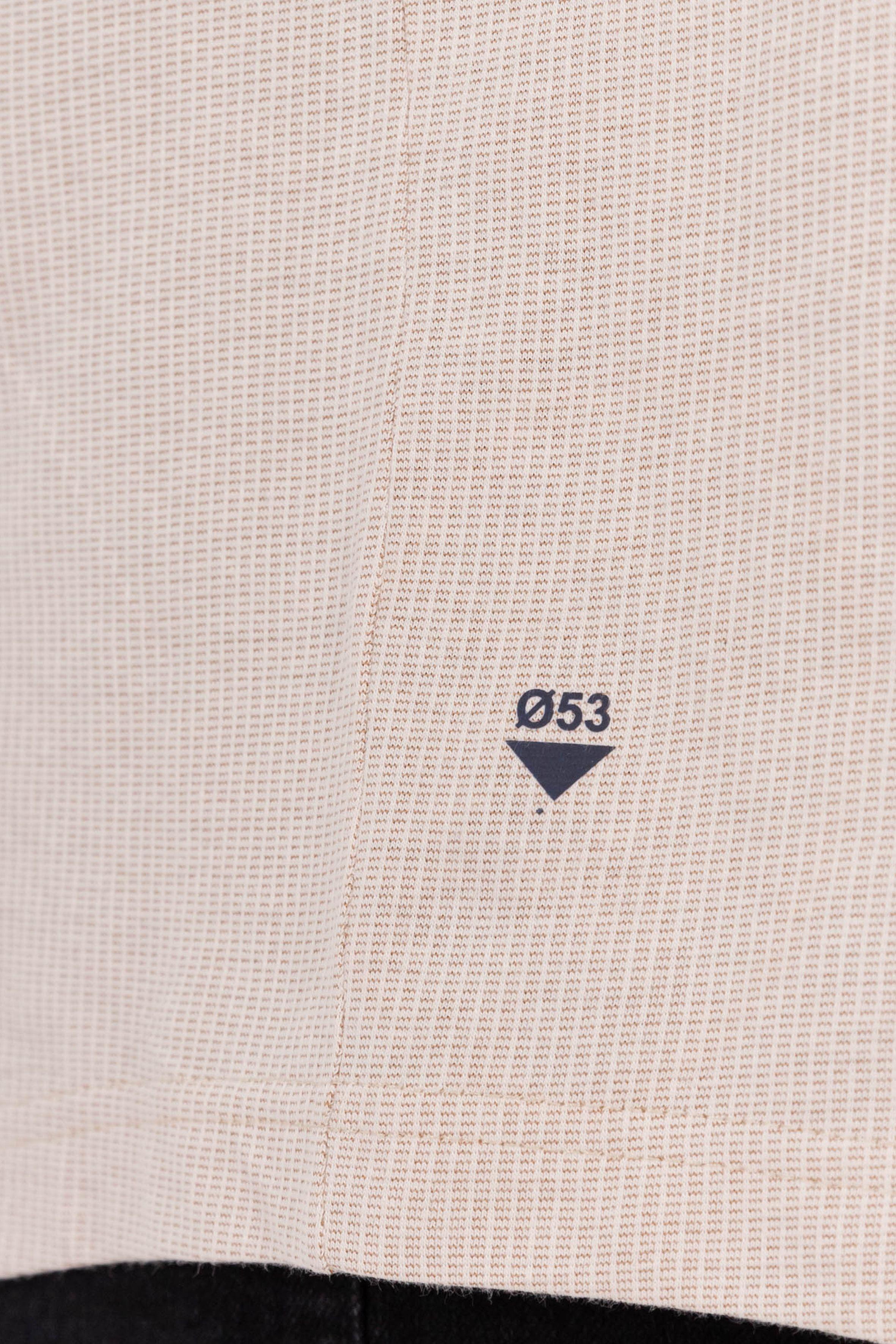 Plus Camisa Camisa Textura Berri Beige-3