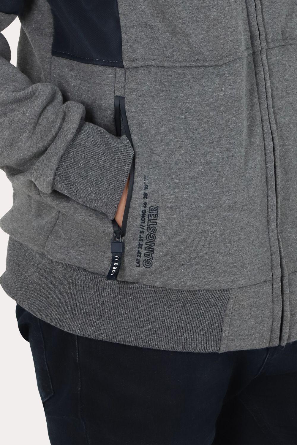 Poleron Full Zipper Flair Gris Gangster-2