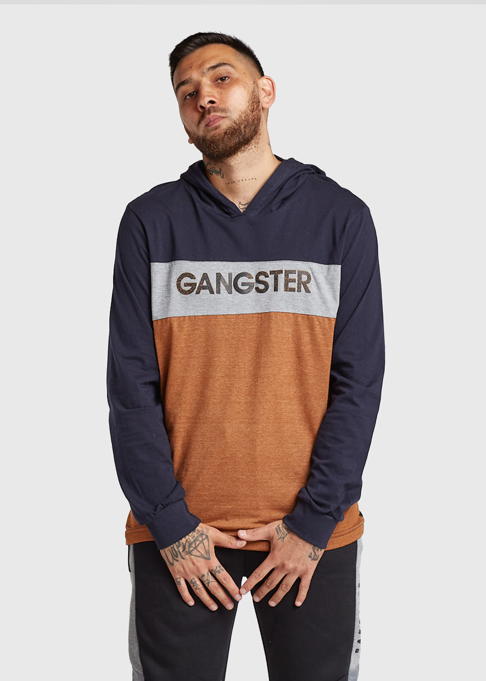 Polera ML Continental Azul Marino Gangster-0