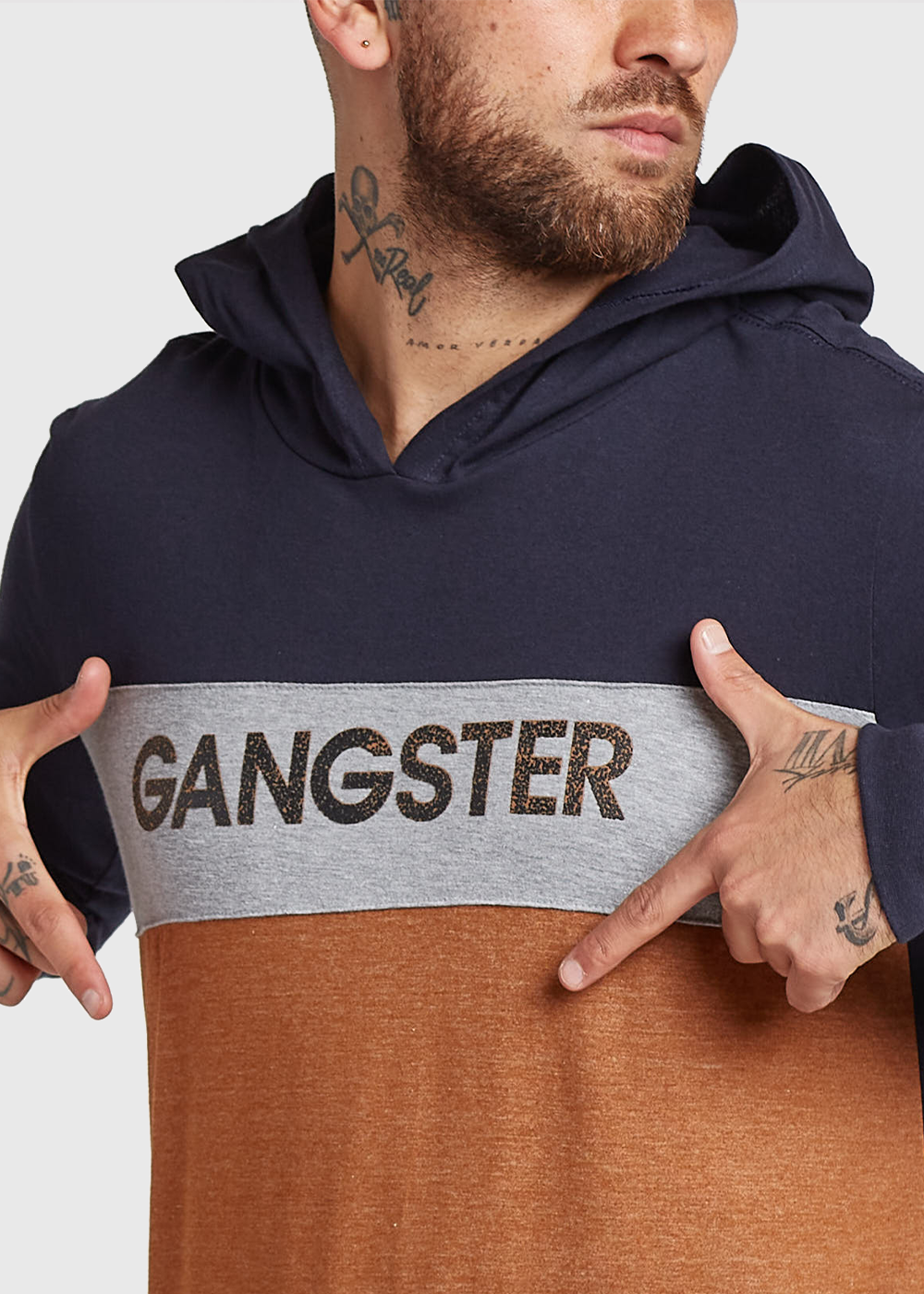 Polera ML Continental Azul Marino Gangster-2