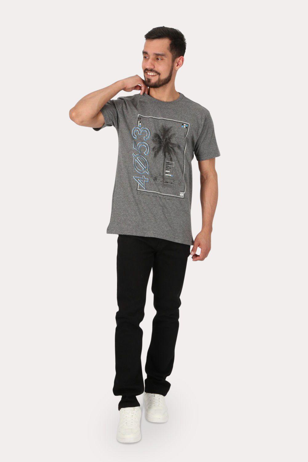 Polera Mc Básica Cyca Gris Gangster-3