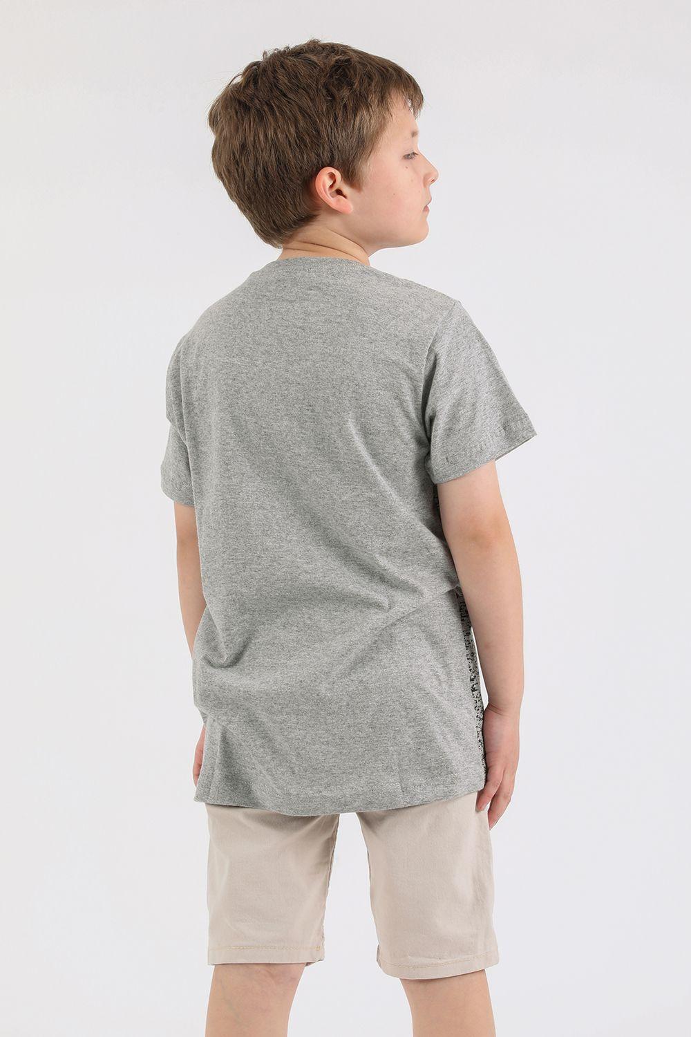 Teen Polera Mc Básica Stridots Gris Gangster-2