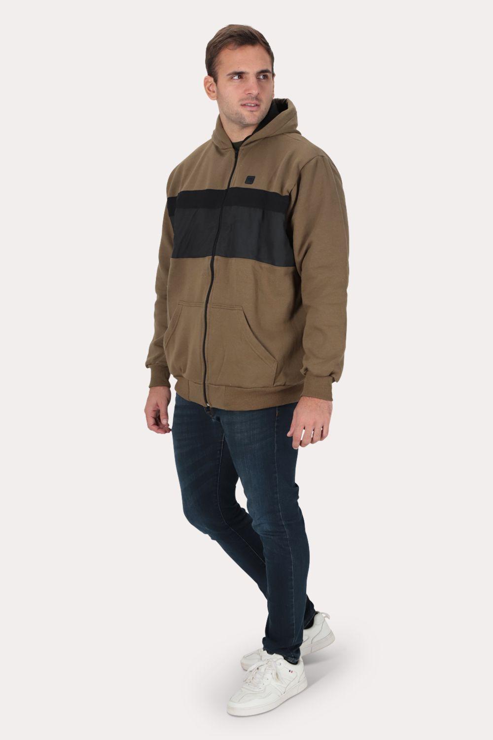 Plus Poleron Full Zipper Fleece PanEL Cafe Gangster-3