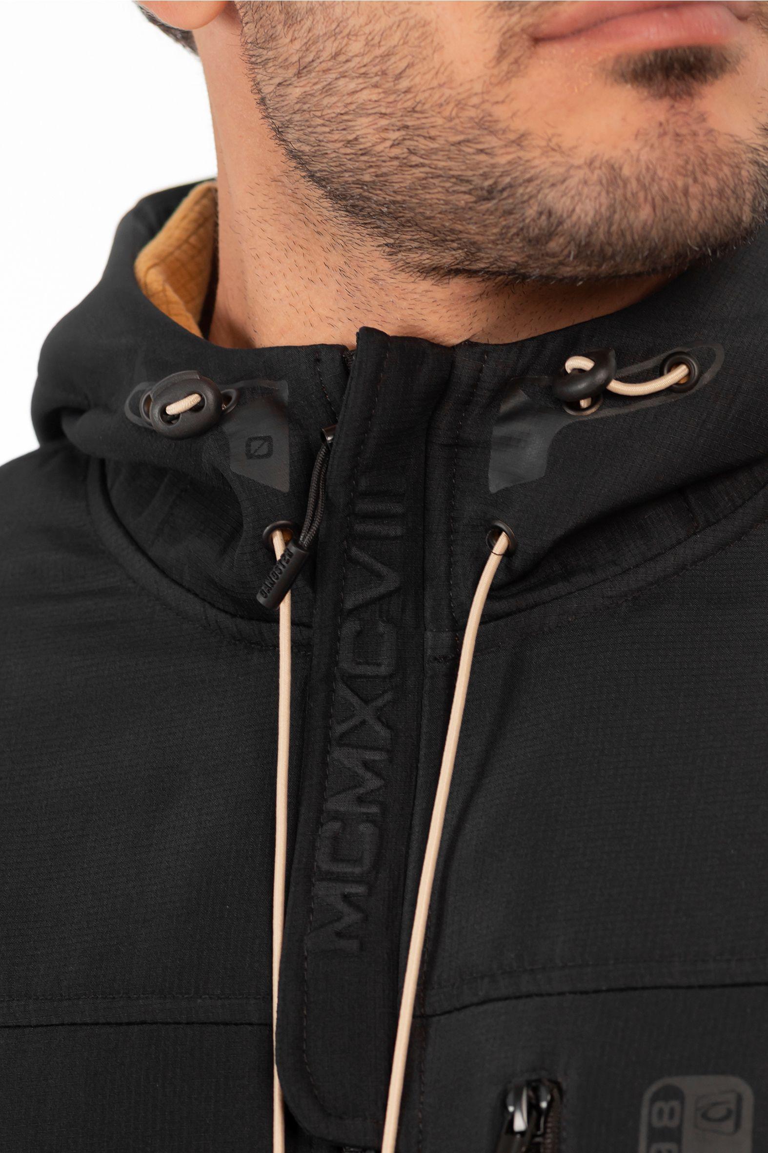 Chaqueta Full Zipper Summit Negro Gangster-4