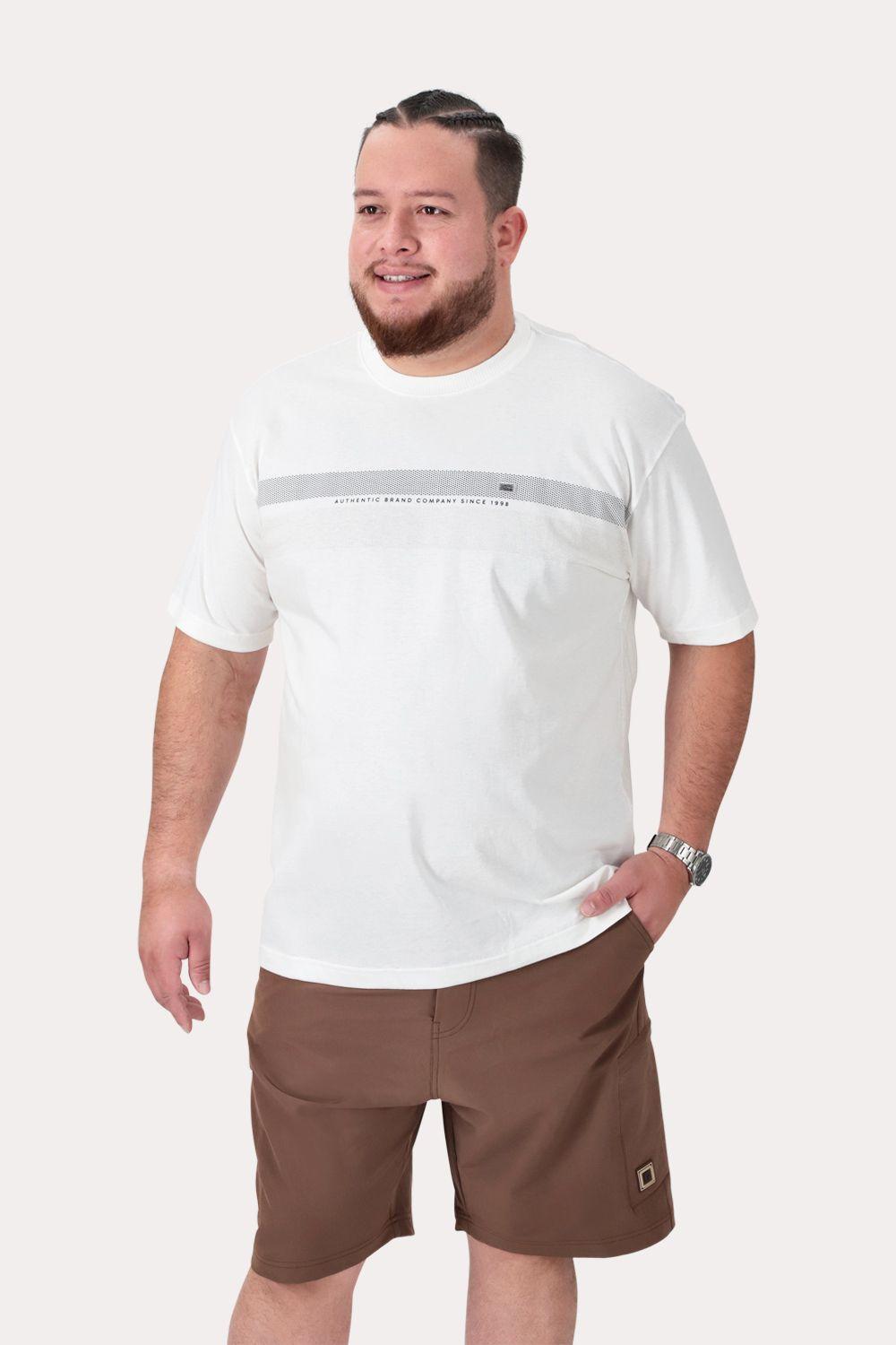 Plus Polera MC Basica Latic Blanco-0
