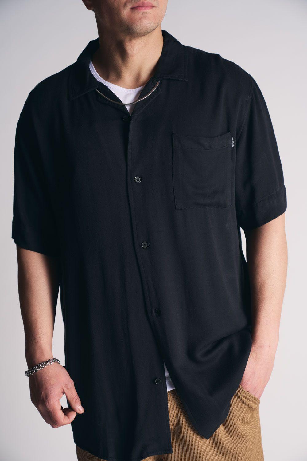 Plus Camisa Mc Riviera Negro-2
