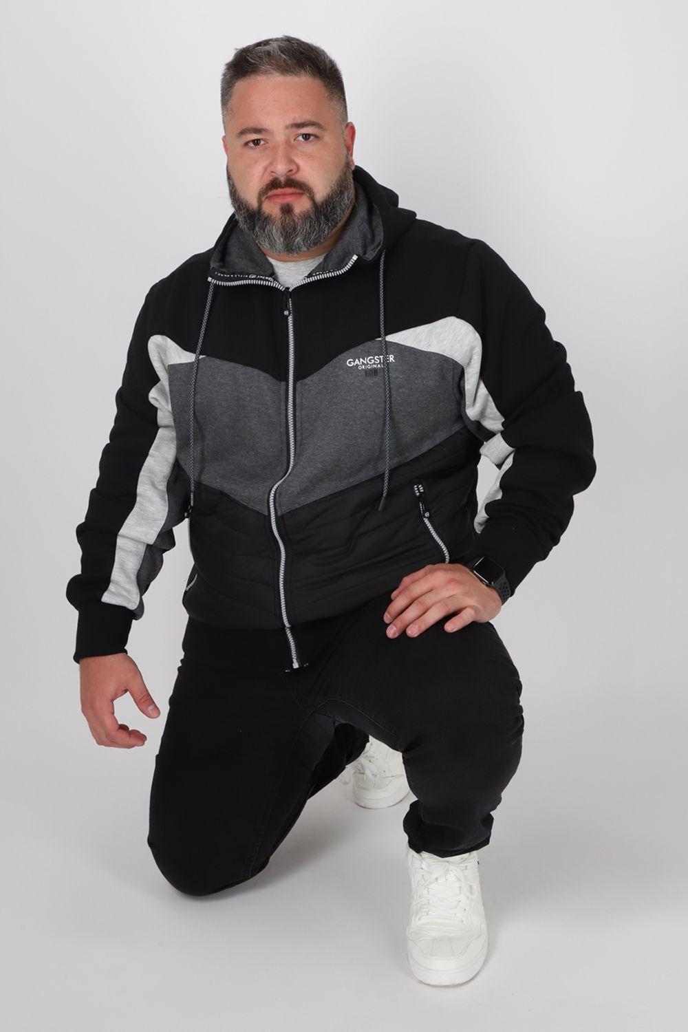 Plus Chaqueta Híbrida Fusion Negro Gangster-3