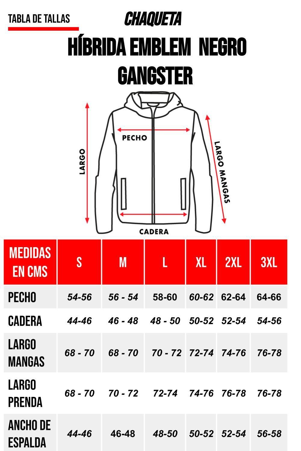 Plus Chaqueta Híbrida Fusion Negro Gangster-4