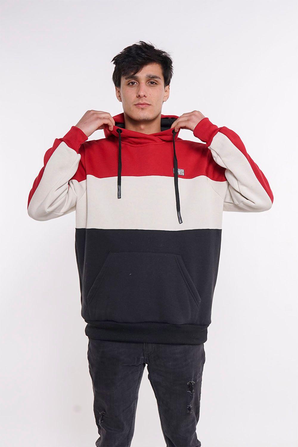 Polerón Hoodie Fleece Journal Rojo Gangster-0