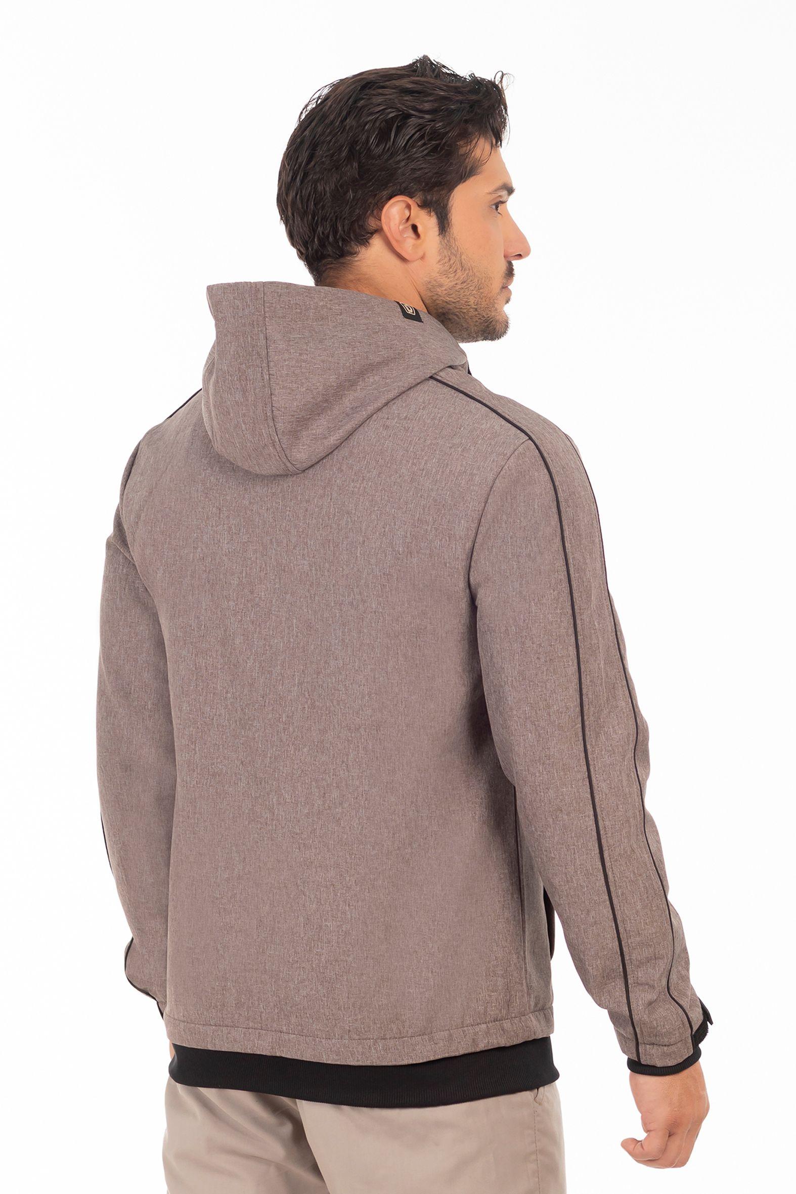 Chaqueta Full Zipper Crag Café Mezcla Gangster-1