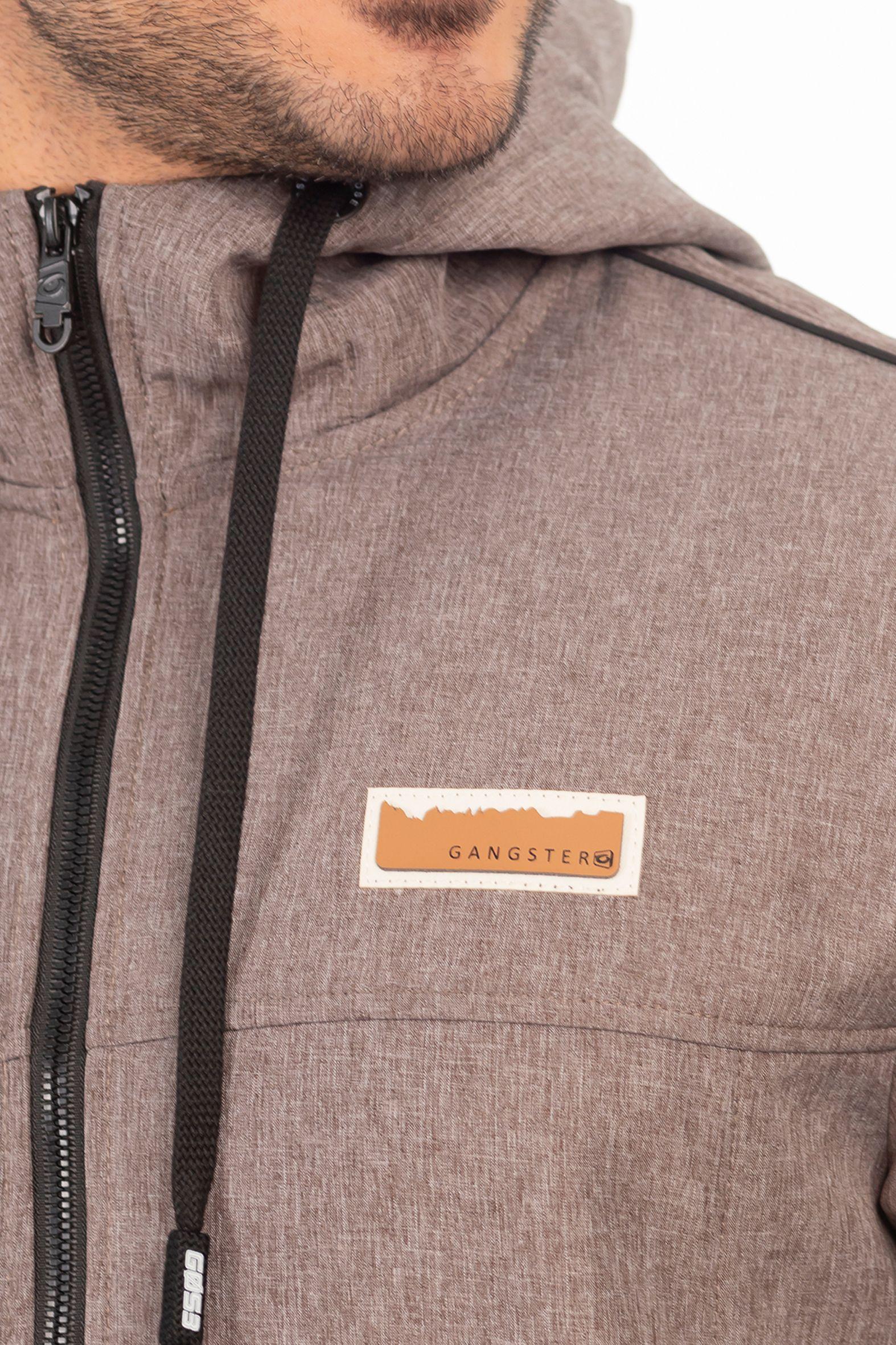 Chaqueta Full Zipper Crag Café Mezcla Gangster-3