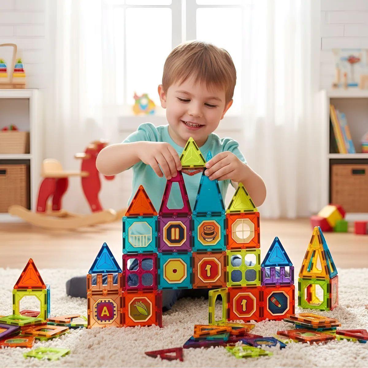 Juguete Magnético Magnetic Diy Blocks 32 Piezas-6