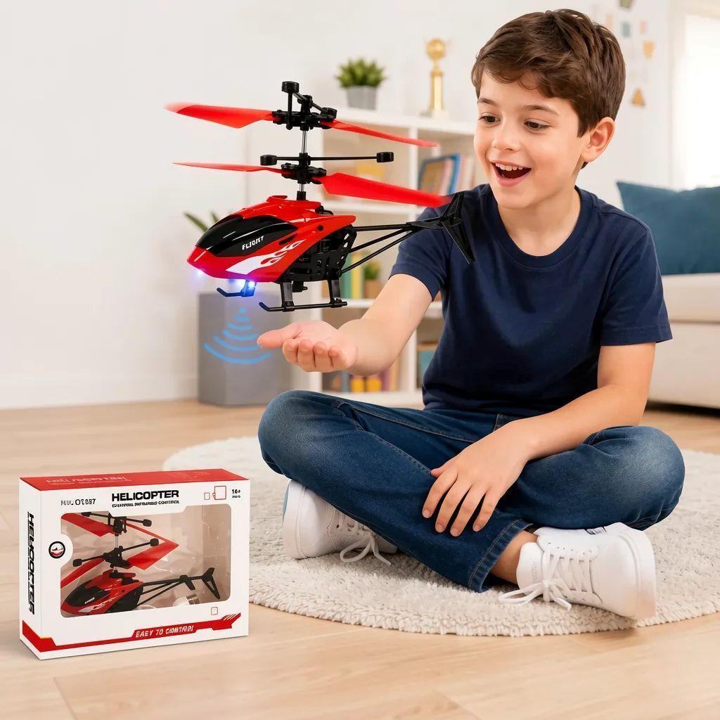 Helicóptero Volador Con Sensor Juguete Niño Recargable Usb-6