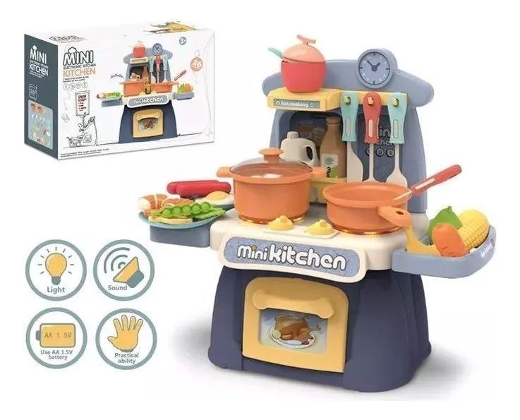 Mini Cocina De Juguete Didáctica 26 Piezas-0