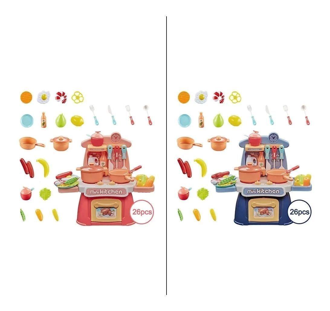 Mini Cocina De Juguete Didáctica 26 Piezas-1
