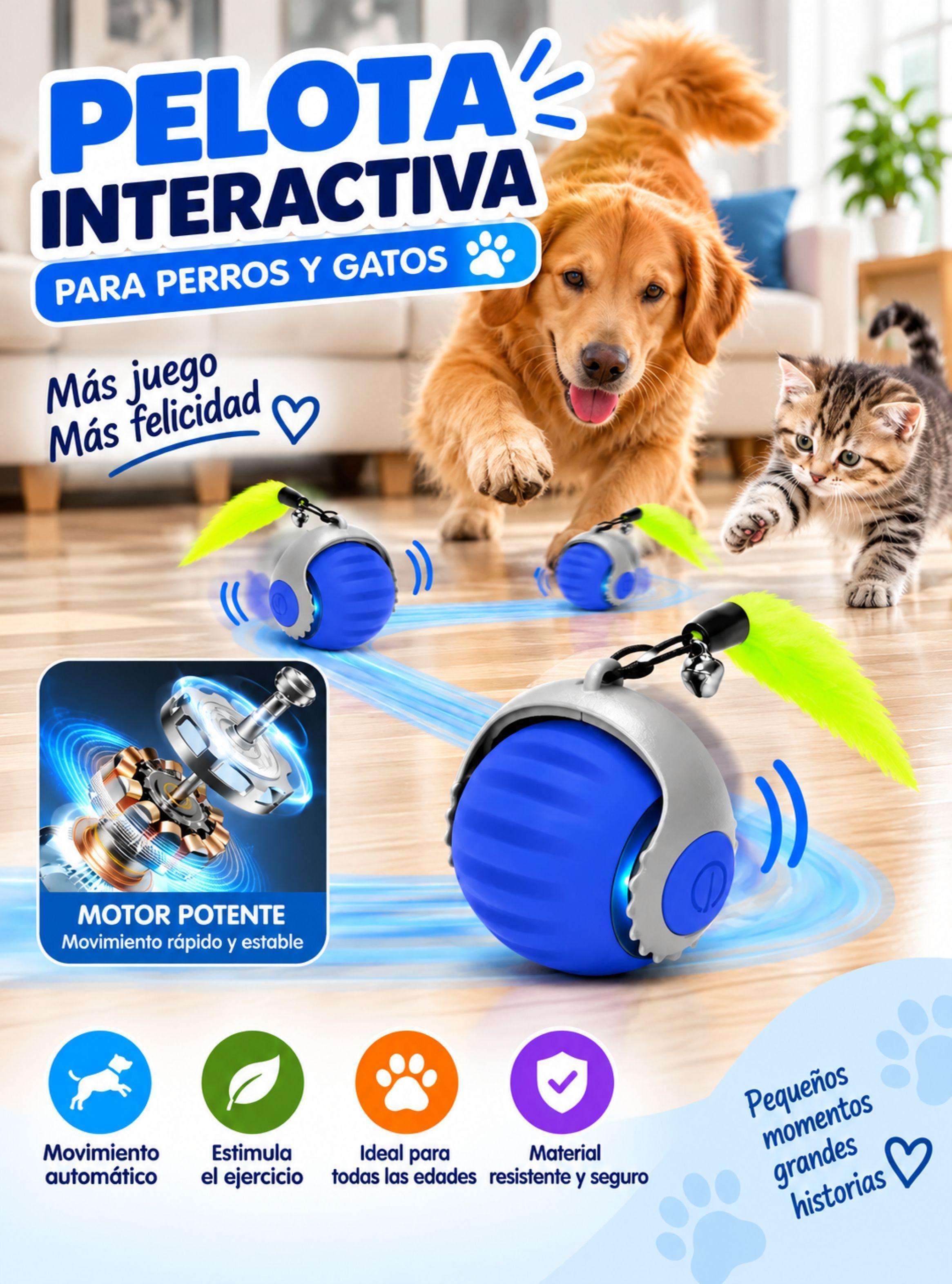 Pelotas Interactiva Inteligentes Para Mascotas Recargable-1