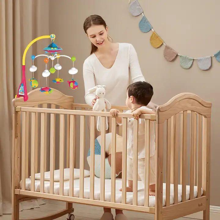 Móvil De Bebe Musical Con Sonajeros Giratorio-2