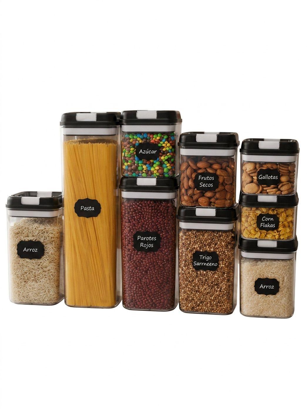 Set 7 Contenedores Herm ticos Alimentos Cocina Despensa-2