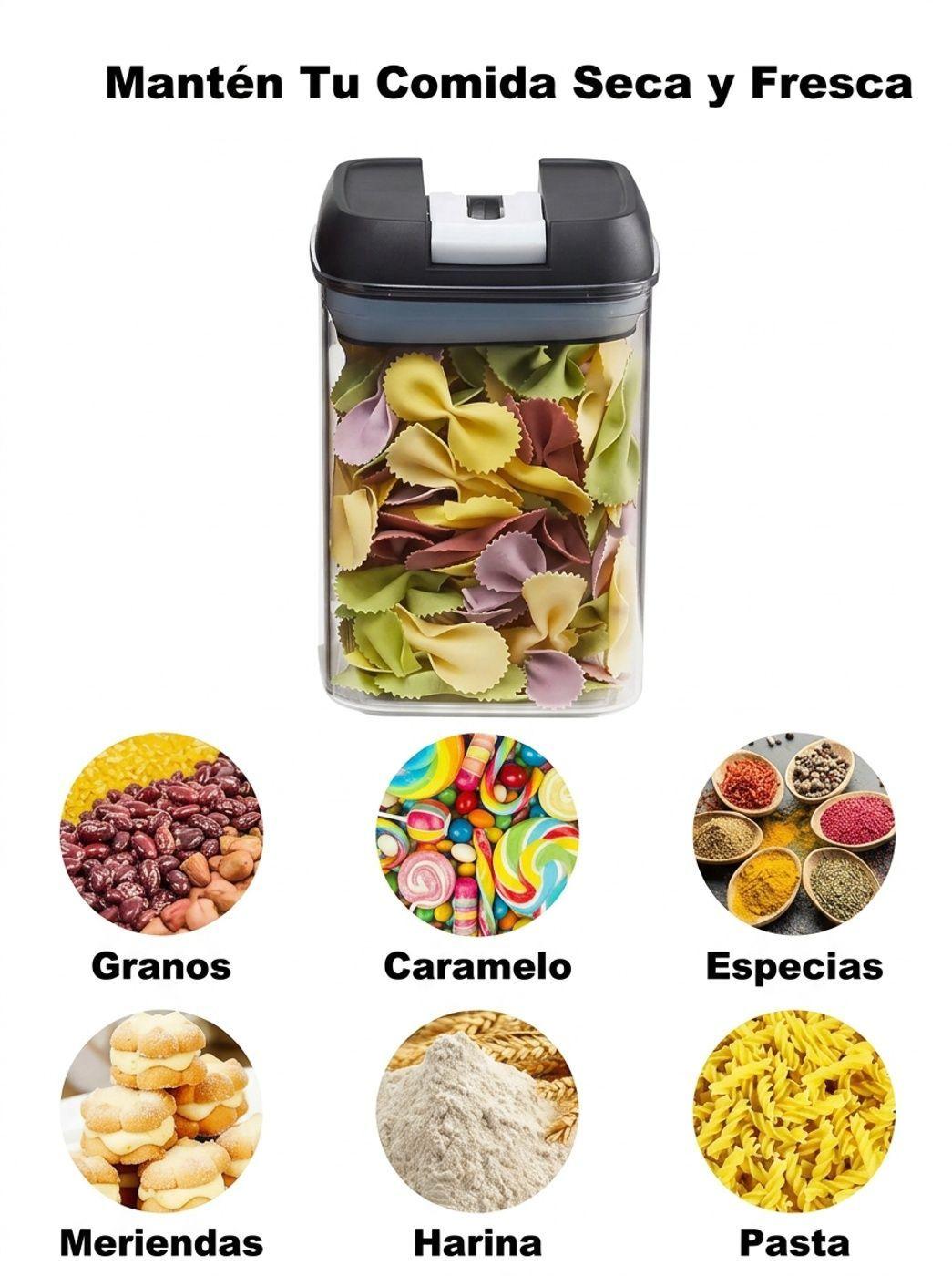 Set 7 Contenedores Herm ticos Alimentos Cocina Despensa-5